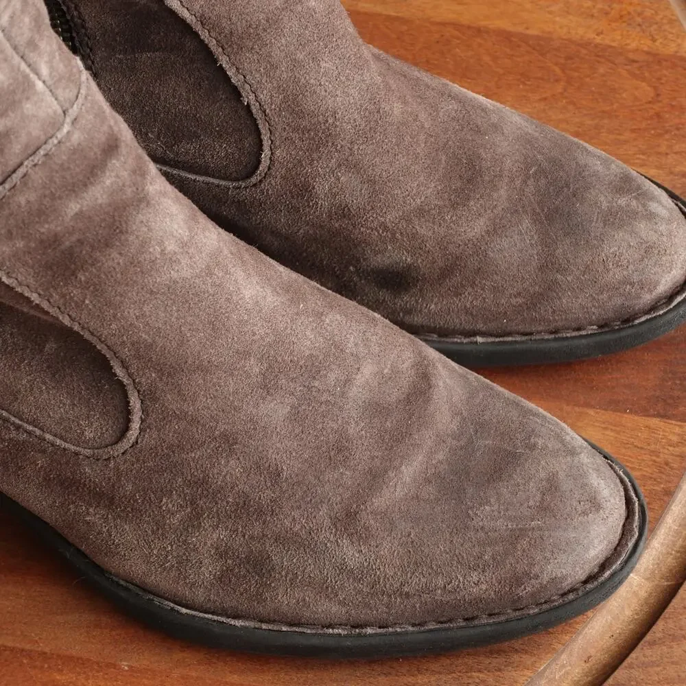 Born Boots Womens SZ 8M Brown Gray Gallinara Over The Knee Suede Coastal Cowgirl